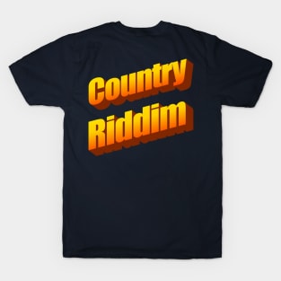 Country Riddim Word Art T-Shirt